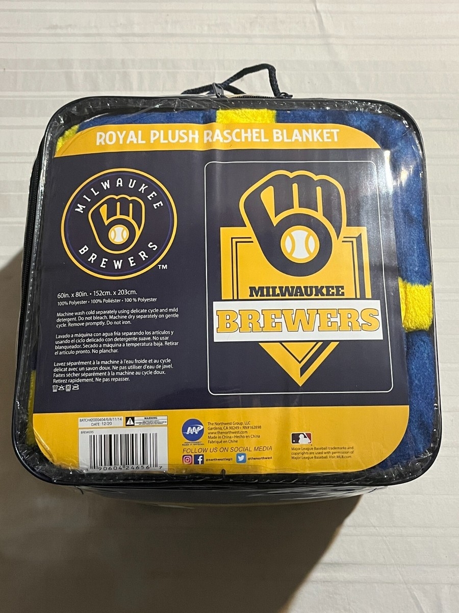 Milwaukee Brewers MLB 60 X 80 Plush Throw Blanket Northwest Company EBay